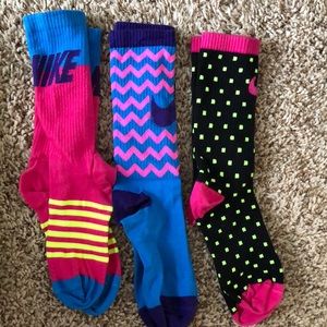 3 pairs of Nike socks all NWOT.